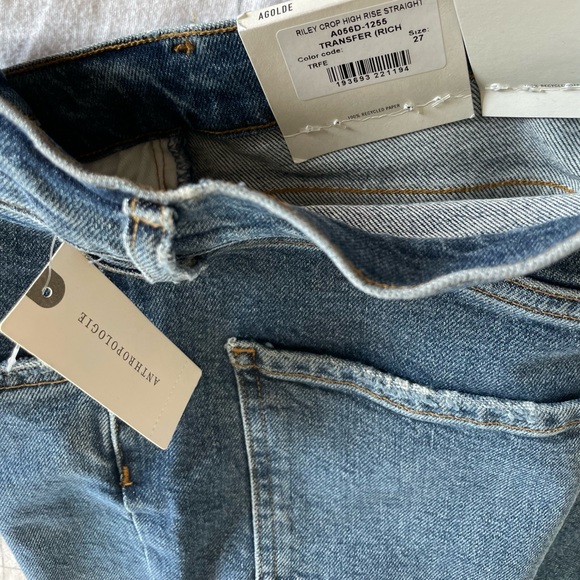 Sold ! Agolde Riley High Rise Jeans Size 27 - Picture 5 of 7